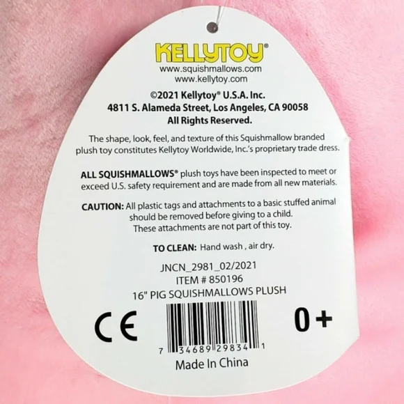 Squishmallow Peter the Pig 16" UltraSoft Stuffed Farm Pal Animal Plush Toy NWT
